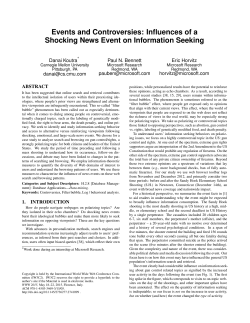 Events and Controversies: Influences of a Shocking News Event on