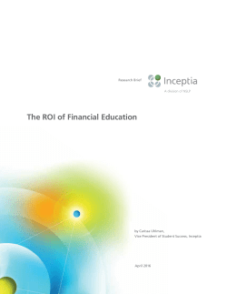 The ROI of Financial Education