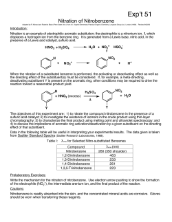Nitration of Nitrobenzene