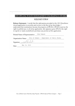 City of Hobart Latex Paint Recycling Program