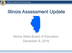 Illinois Assessment Update PowerPoint Presentation