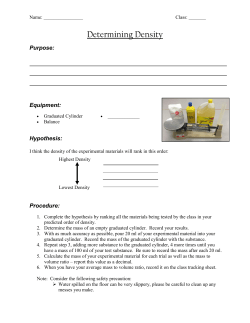 Determining Density
