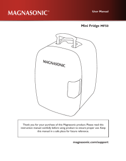 MF50 Manual (Mini Fridge) v6.indd