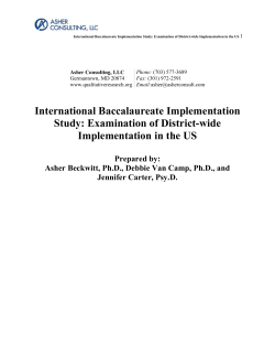 Examination of District-wide Implementation in the US