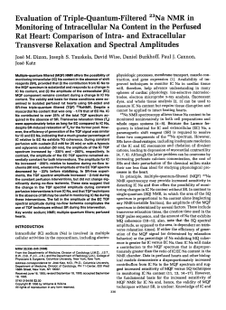 Evaluation of triplequantumfiltered 23Na NMR in monitoring of