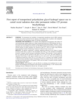First report of transperineal polyethylene glycol