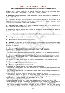 December 2016 - Hartlebury Parish Council