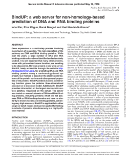 BindUP: a web server for non-homology