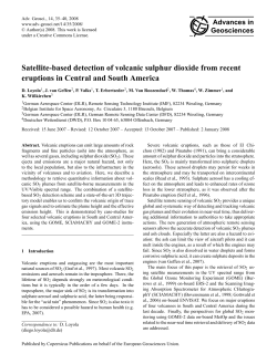 Satellite-based detection of volcanic sulphur