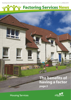 Factoring Services News - East Renfrewshire Council