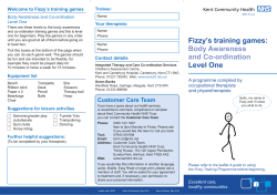 Fizzy`s training games - Kent Community Health NHS Foundation Trust