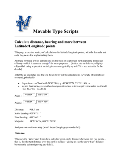 Movable Type Scripts Calculate distance, bearing and more