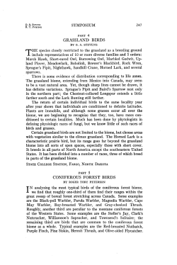 PART 5 CONIFEROUS FOREST BIRDS