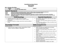 US History Grade 8 - Hempfield Area School District