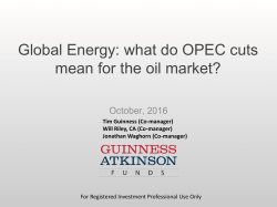 Global Energy: what do OPEC cuts mean for the oil market?