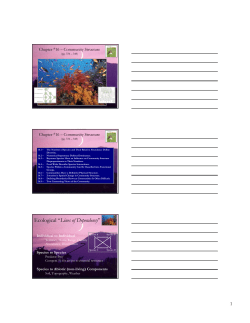 Chapter 16 &ndash; Community Structure