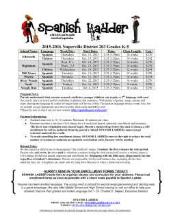 2015-2016 Naperville District 203 Grades K-5