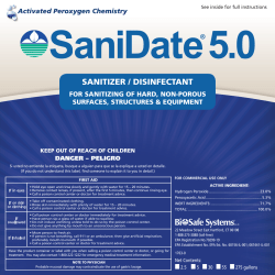 sanitizer / disinfectant