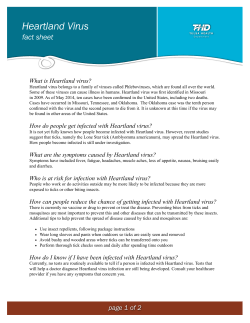 Heartland Virus - Tulsa Health Department