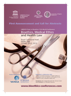Bioethics, Medical Ethics and Health Law