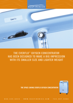 EverFlo Oxygen Concentrator Brochure