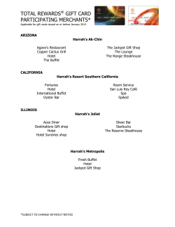 TOTAL REWARDS® GIFT CARD PARTICIPATING MERCHANTS*