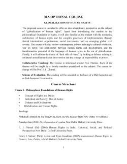 Globalization of Human Rights