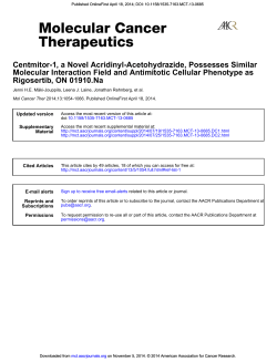 Rigosertib, ON 01910.Na Molecular Interaction Field and Antimitotic