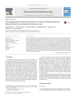 The hepatoprotective effect of fraxetin on carbon tetrachloride