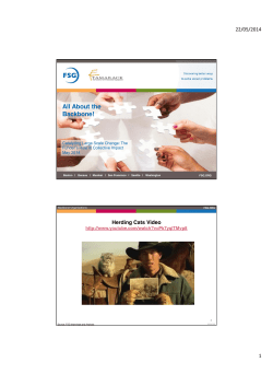 All About the Backbone! - Collaboration for Impact
