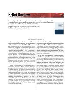 Americanization of Consumerism - H-Net