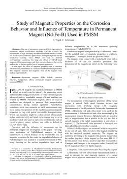 Study of Magnetic Properties on the Corrosion Behavior and