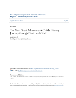 The Next Great Adventure: A Child`s Literary Journey through Death