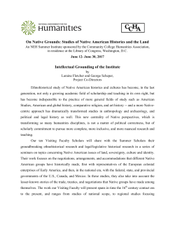On Native Grounds: Studies of Native American Histories and the