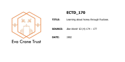 Learning about honey through fructose