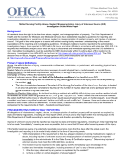 Background Primary Federal Definitions