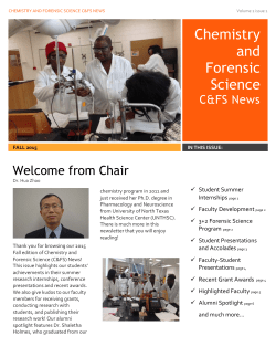 Chemistry and Forensic Science