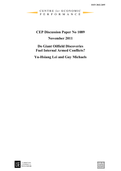 Do Giant Oilfield Discoveries Fuel Internal Armed Conflicts?
