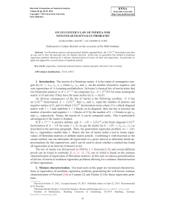 Full Text  - Electronic Transactions on Numerical Analysis