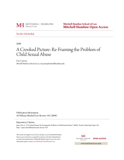 A Crooked Picture: Re-Framing the Problem of Child Sexual Abuse