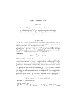 ELEMENTARY ESTIMATES FOR A CERTAIN TYPE OF SOTO