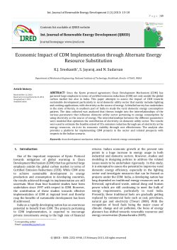 International Journal of Renewable Energy - UNDIP E