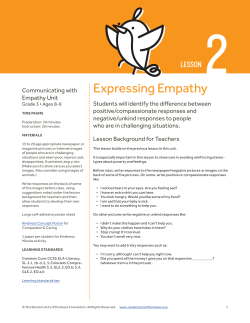 Expressing Empathy