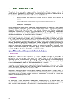7. SOIL CONSERVATION
