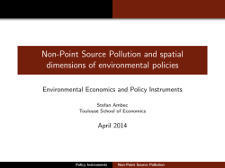 Non-Point Source Pollution and spatial dimensions - EfD