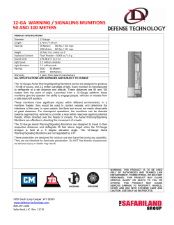 12-ga warning / signaling munitions 50 and 100 meters