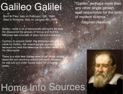 Galileo Galilei Home InfoSources