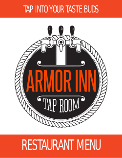 TAP INTO YOUR TASTE BUDS