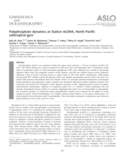 Polyphosphate dynamics at Station ALOHA, North Pacific