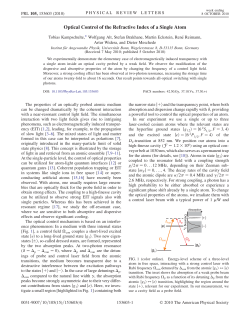 Optical Control of the Refractive Index of a Single Atom